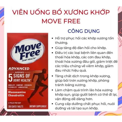 Viên Uống Bổ Khớp Move Free Joint Health 200 viên của Mỹ (Cam kết hàng chính hãng USA)