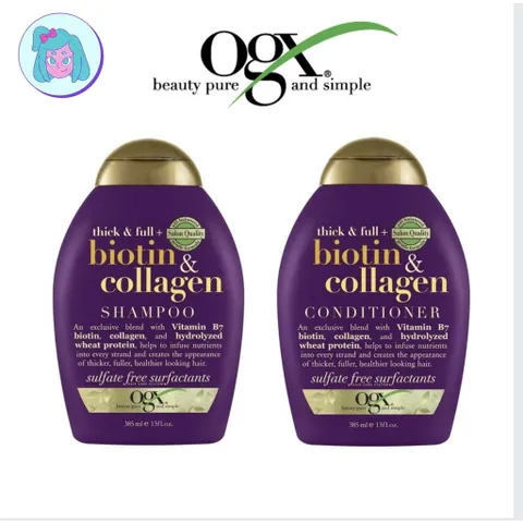 Dầu Gội Xả Biotin Collagen  385ml bản Mỹ (Cam kết hàng chính hãng USA)