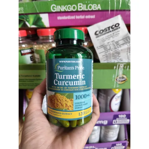 Viên Nghệ Vàng Puritan's Pride Turmeric Curcumin 1000mg 120 viên