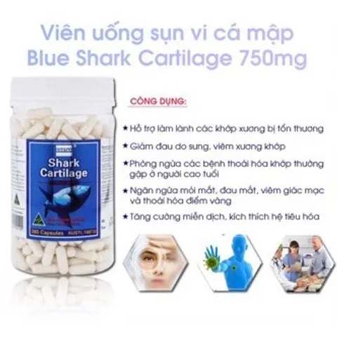Sụn cá mập Úc Costar Shark Cartilage 365 viên (Cam kết hàng chuẩn)