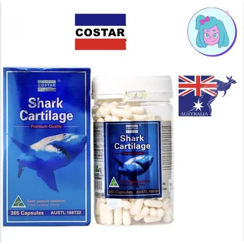 Sụn cá mập Úc Costar Shark Cartilage 365 viên (Cam kết hàng chuẩn)