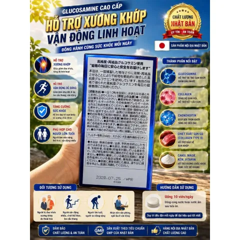 Viên Uống Bổ Khớp Glucosamine Orihiro 1500mg Nhật Bản (Lọ 950 Viên) 839068