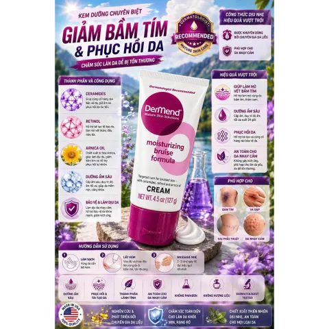 [HÀNG MỸ] Kem Dưỡng Mềm Da Toàn Thân DerMend Moisturizing Formula Cream (Tuýp 127g / 4.5 oz)