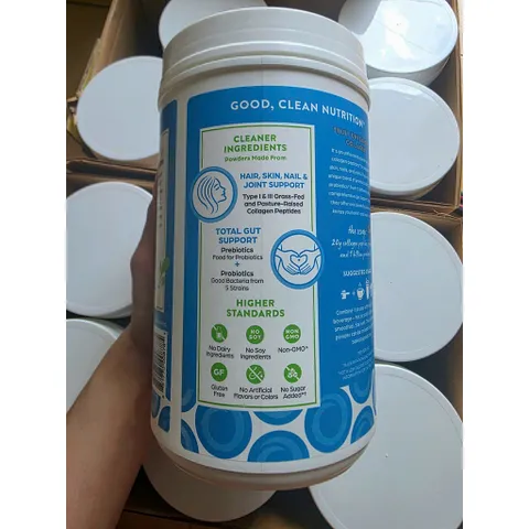 DATE mới 726g COLLAGEN PEPTIDES +PROBIOTICS hàng mỹ