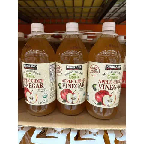 1 Chai Giấm táo hữu cơ nguyên chất Kirkland Signature Organic Apple Cider Vinegar CHÍNH HÃNG MỸ
