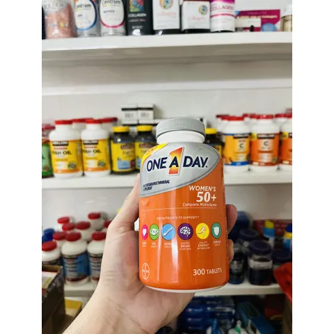 Vitamin tổng hợp One A Day Nữ 50+ 300Viên Của Mỹ (Cam kết hàng chuẩn USA)