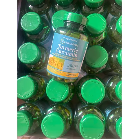 Viên nghệ Puritan’s Pride Turmeric Curcumin 500mg 180 viên Y HÌNH