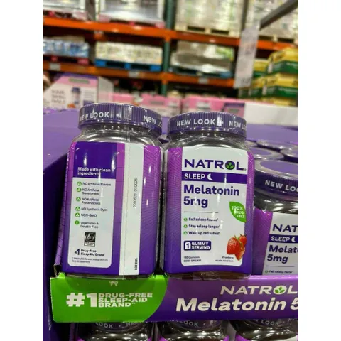 Kẹọ Dẻo Giúp Ngủ Ngon Natrol Melatonin 5 Mg Sleep 180 Viên Vị Dâu Mỹ 839143