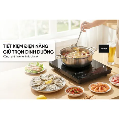 Bếp từ đơn cảm ứng 2200W SUNHOUSE MAMA SHD6888 - Đun liu riu