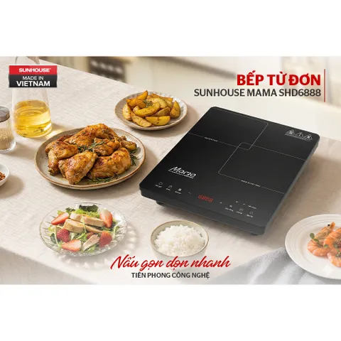 Bếp từ đơn cảm ứng 2200W SUNHOUSE MAMA SHD6888 - Đun liu riu