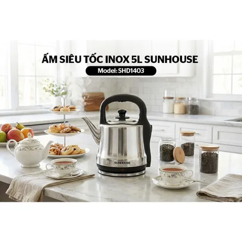 Ấm siêu tốc Inox 5L SUNHOUSE SHD1403