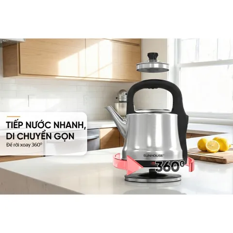 Ấm siêu tốc Inox 5L SUNHOUSE SHD1403