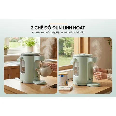 Bình thủy điện thủy tinh 3L SUNHOUSE MAMA SHD1445 - Điều chỉnh được nhiệt độ