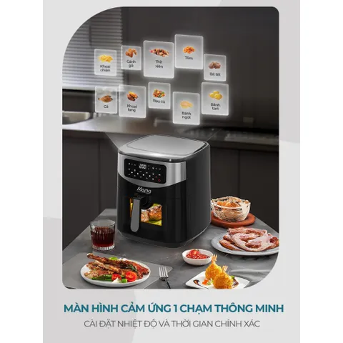Nồi chiên không dầu 2 thanh nhiệt 10.5L SUNHOUSE MAMA SHD4093