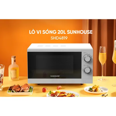 Lò vi sóng 20L SUNHOUSE SHD4819 - Công suất 1200W