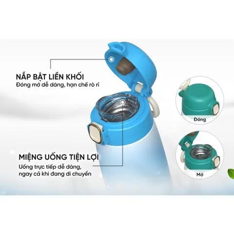 Bình giữ nhiệt trẻ em GripPal 420ml SUNHOUSE KS-TU420GB