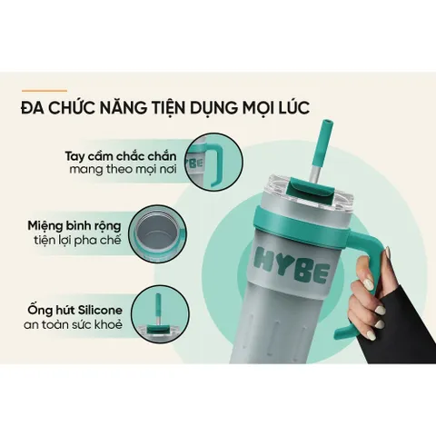 Bình cốc giữ nhiệt inox 316 Stay Hybe 750ml SUNHOUSE KS-TU750SG