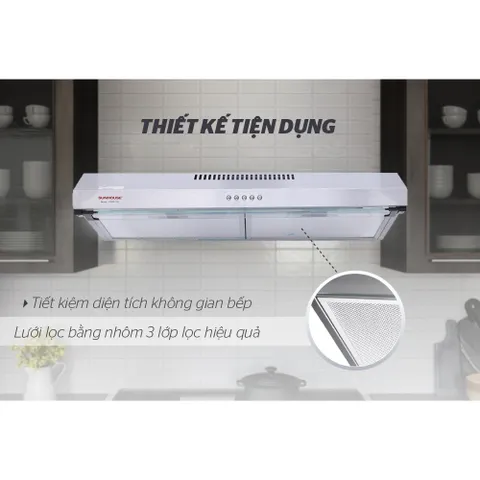 Máy hút mùi vỏ inox SUNHOUSE SHB6118I - Bảo hành tại nhà 18 tháng 839295