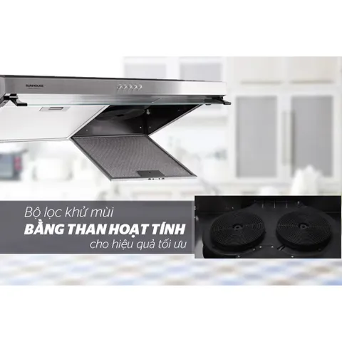 Máy hút mùi vỏ inox SUNHOUSE SHB6118I - Bảo hành tại nhà 18 tháng 839295