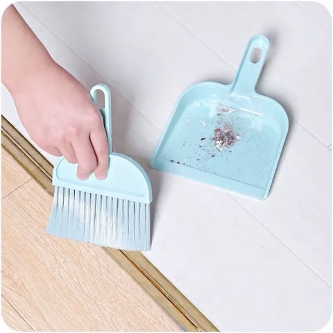 Bộ chổi và xẻng bụi, chổi mini để bàn, bàn chải vệ sinh cho thú cưng hamster, bàn chải bàn phím gia đình,