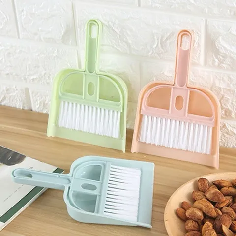 Bộ chổi và xẻng bụi, chổi mini để bàn, bàn chải vệ sinh cho thú cưng hamster, bàn chải bàn phím gia đình,