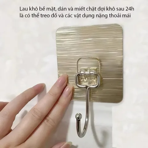 Móc Dán Tường Inox 304 Đa Năng Combo 30 Chiếc, Dán Chắc Chắn, Không Cần Đục Tường