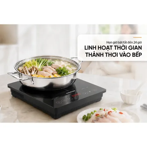 Bếp từ đơn cảm ứng inverter 3000W SUNHOUSE SHD6896 - Bảo hành 12 tháng
