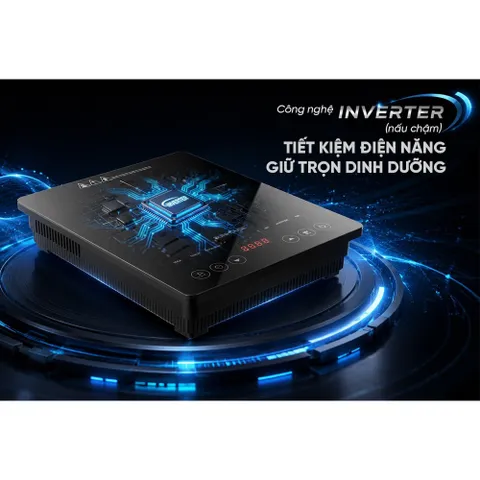 Bếp từ đơn cảm ứng inverter 3000W SUNHOUSE SHD6896 - Bảo hành 12 tháng