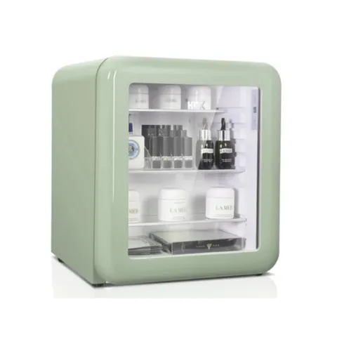 Tủ Lạnh Mỹ Phẩm Đồ Uống HCK 48L SC-46R-S Retro Mặt Kính