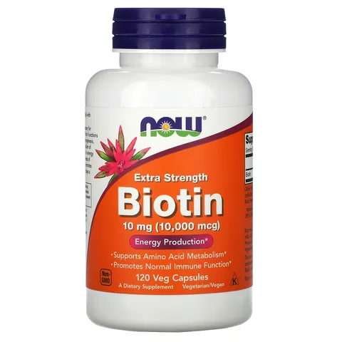 Viên uống hỗ trợ mọc tóc NOW Biotin 10000mcg 120 viên