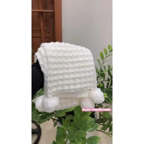 Khăn len waffle Handmade, siêu ấm