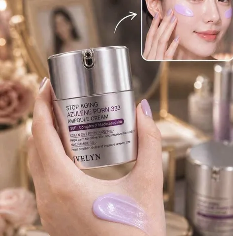 ✨ Kem dưỡng JVELYN Stop Aging Azulene PDRN Ampoule Cream chống lão hóa 50g chính hãng
