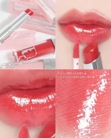 Son Dior Addict Lip Glow 015 Cherry dưỡng môi mềm mịn - Hàng nobox giá siêu tốt 💸