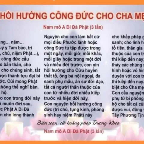COMBO 3 Tờ Hồi Hướng Công Đức Đọc Cùng Với Chú Đại Bi, Chú Dược Sư, sám hối 6 căn