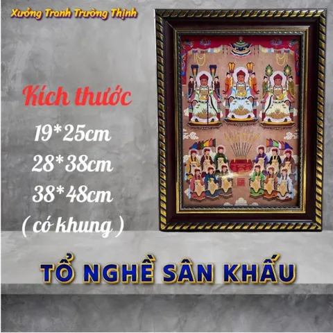 Khung Tranh TỔ NGHỀ SÂN KHẤU - Có khung  có hoả tốc 3 CỠ