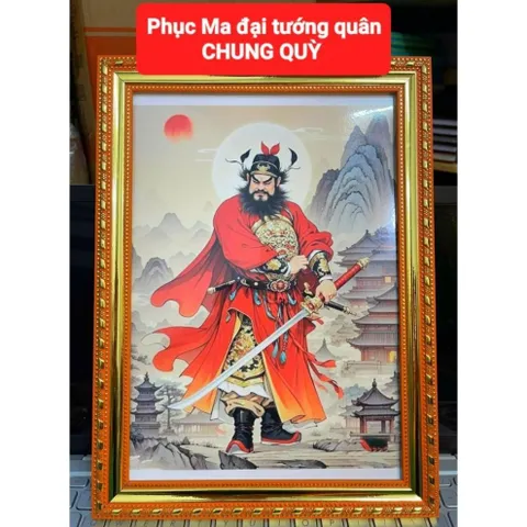 Khung  Tranh CHUNG QUỲ treo tường hoặc thờ cúng
