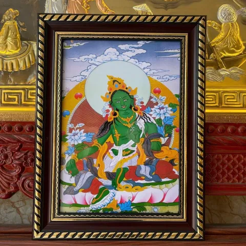 Khung Tranh Tara Xanh -có khung ( KT 19*25cm,28*38cm,38*48cm)  có hoả tốc 3 CỠ