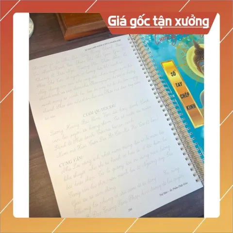 TRỌN BỘ 3 VỞ CHÉP KINH Lương Hoàng Sám in mờ - TẶNG 10 VIẾT