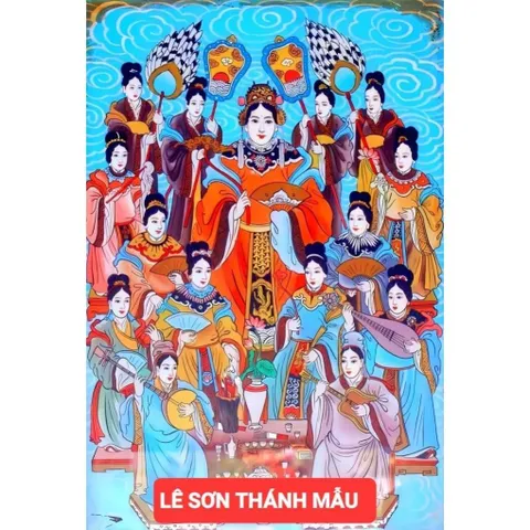 Khung  Tranh LÊ SƠN THÁNH MẪU treo tường hoặc thờ cúng
