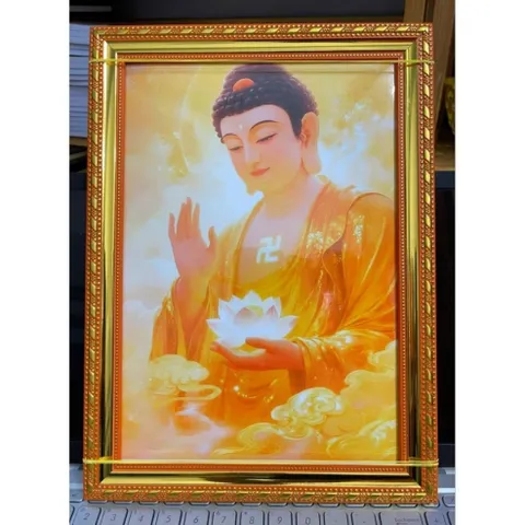 Khung  Tranh PHẬT A DI ĐÀ treo tường hoặc thờ cúng