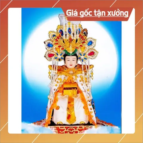 Khung Tranh Bà Tổ cô đội mão + gồm Khung vàng có hoả tốc