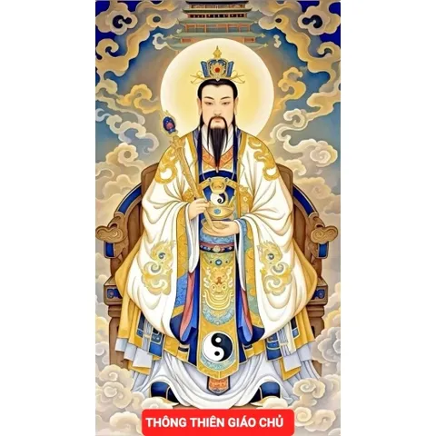 Khung  Tranh THÔNG THIÊN GIÁO CHỦ treo tường hoặc thờ cúng