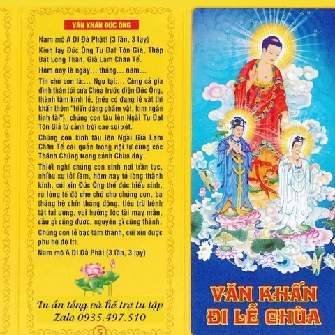 TO100 tờ chú Văn Khấn Đi Lễ Chùa 2 mặt ép plastic siêu đẹp  2 SIZE A4 VÀ A3 ÉP PLASTICS