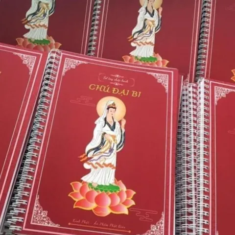 10 QUYỂN SỔ TAY CHÉP CHÚ ĐẠI BI KHỔ A4 - A5 cực đẹp