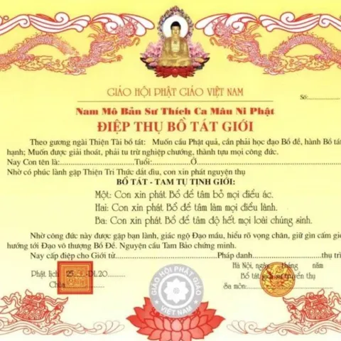 TO72 tờ chú Điệp Thụ Bồ Tát Giới 1 mặt ép plastic siêu đẹp  2 SIZE A4 VÀ A3 ÉP PLASTICS