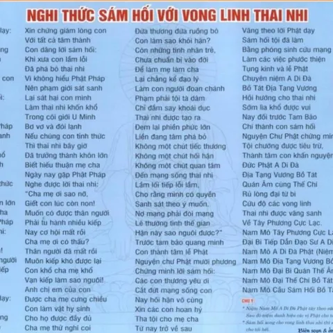 TO22 tờ chú Nghi Thức Sám Hối Với Vong Linh Thai Nhi 2 mặt ép plastic siêu đẹp  2 SIZE A4 VÀ A3 ÉP PLASTICS