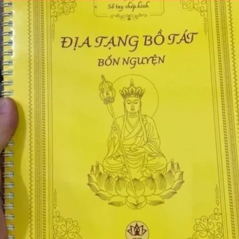 10 Vở chép kinh Địa Tạng a5  in mờ gieo duyên