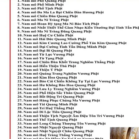 TO495 tờ chú Lạy Sám Hối 89 Vị Phật 2 mặt plastic siêu đẹp  2 SIZE A4 VÀ A3 ÉP PLASTICS