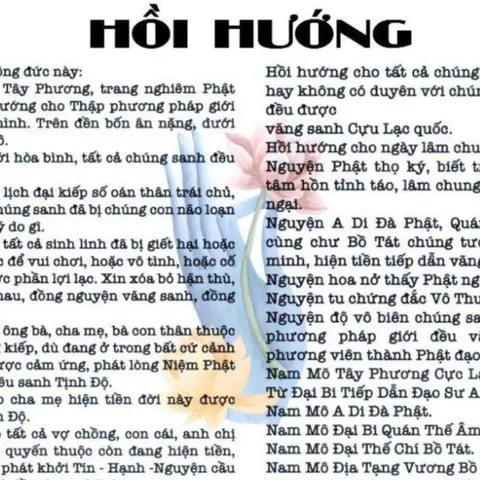 TO25 tờ chú Hồi Hướng 1 mặt plastic cực đẹp  2 SIZE A4 VÀ A3 ÉP PLASTICS