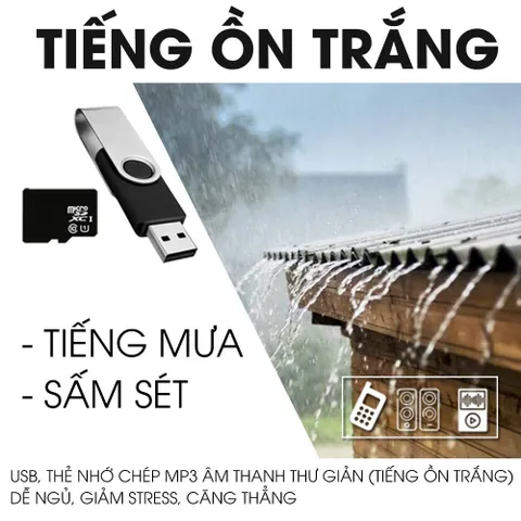USB kingston Tiếng Ồn Trắng, Âm thanh tự nhiên giúp giảm căng thẳng, dễ ngủ, thư giản, ASMR Audio hiệu quả